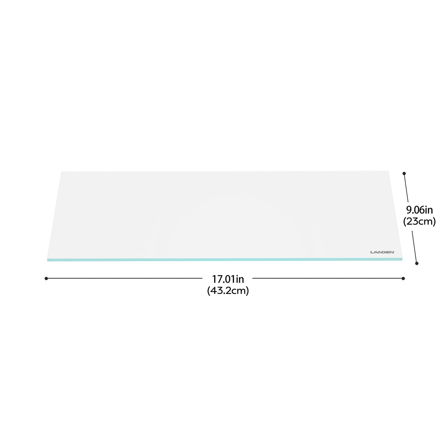 LANDEN 4mm Thick Clear Glass Aquarium Lid, Includes 4 Clips for Secure Placement, 432 X 230mm(17.01x9.06 inches) Adapted to SD453030,ARF45
