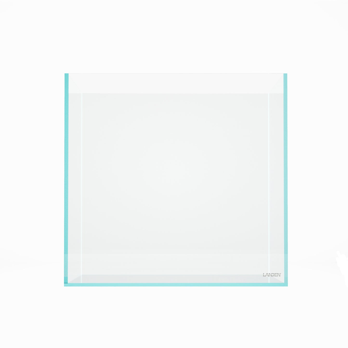 LANDEN 15.6 Gallon Cube Rimless Low Iron Aquarium Tank,15.7" L × 15.7" W × 15.7" H (40cm x 40cm x 40cm) 6mm Thickness with Nano Foam Leveling Mat Included