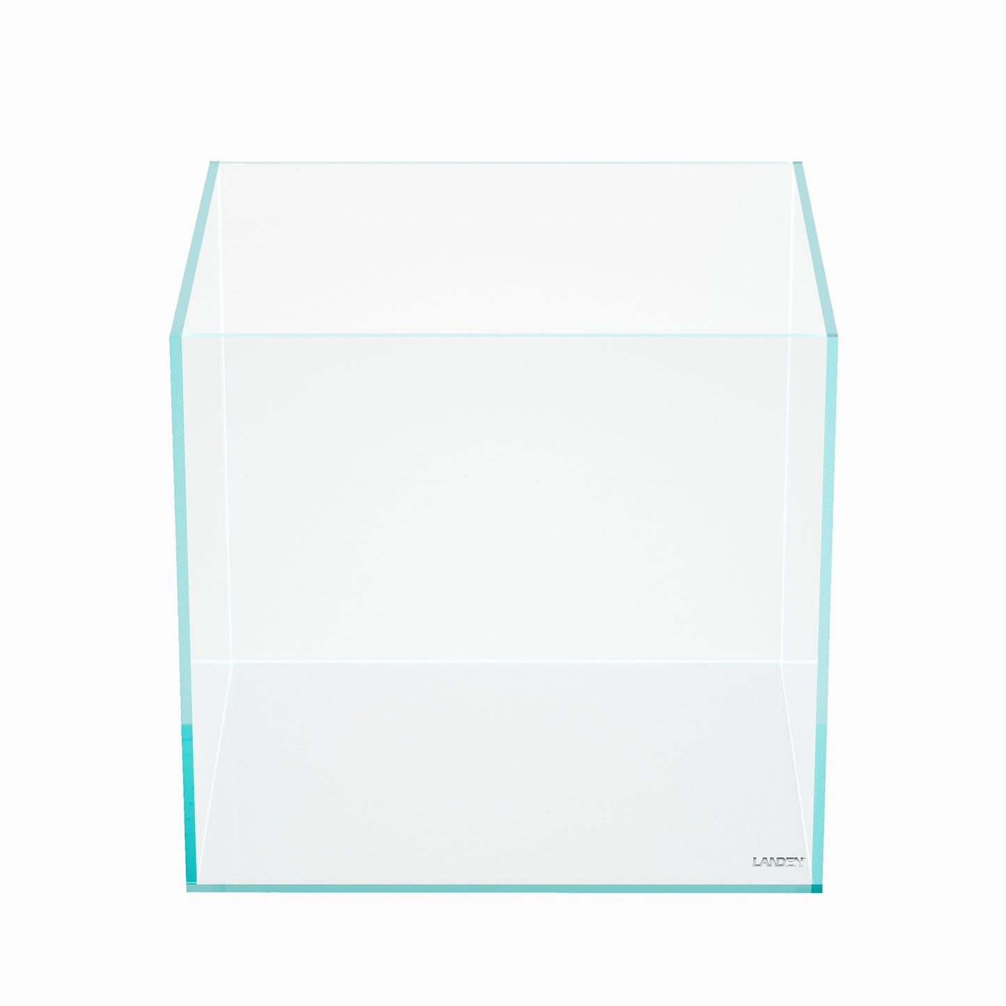 LANDEN 15.6 Gallon Cube Rimless Low Iron Aquarium Tank,15.7" L × 15.7" W × 15.7" H (40cm x 40cm x 40cm) 6mm Thickness with Nano Foam Leveling Mat Included
