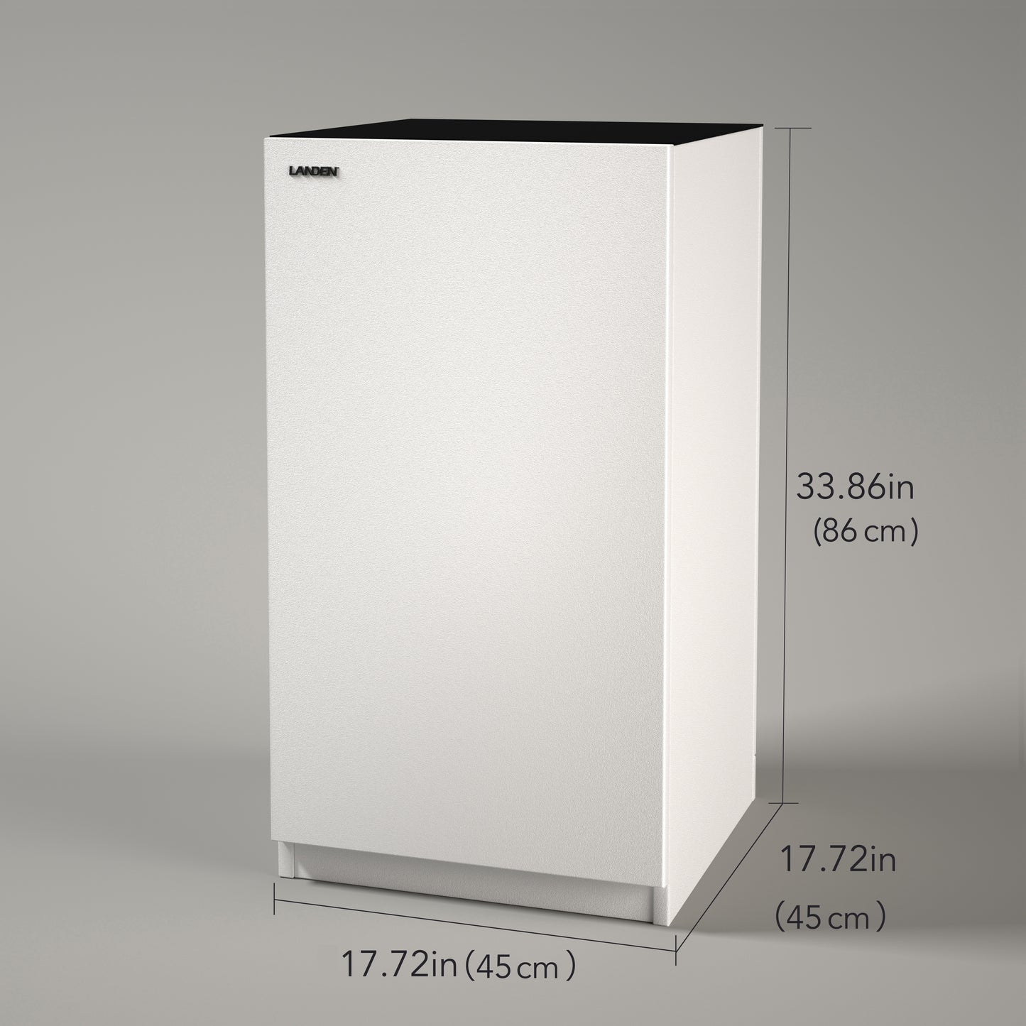 LANDEN Aquarium Wooden Stand and Cabinet for up to 20 Gal Tank,W17.7xD17.7xH33.9 in, Matte White Painted(Stand Only)