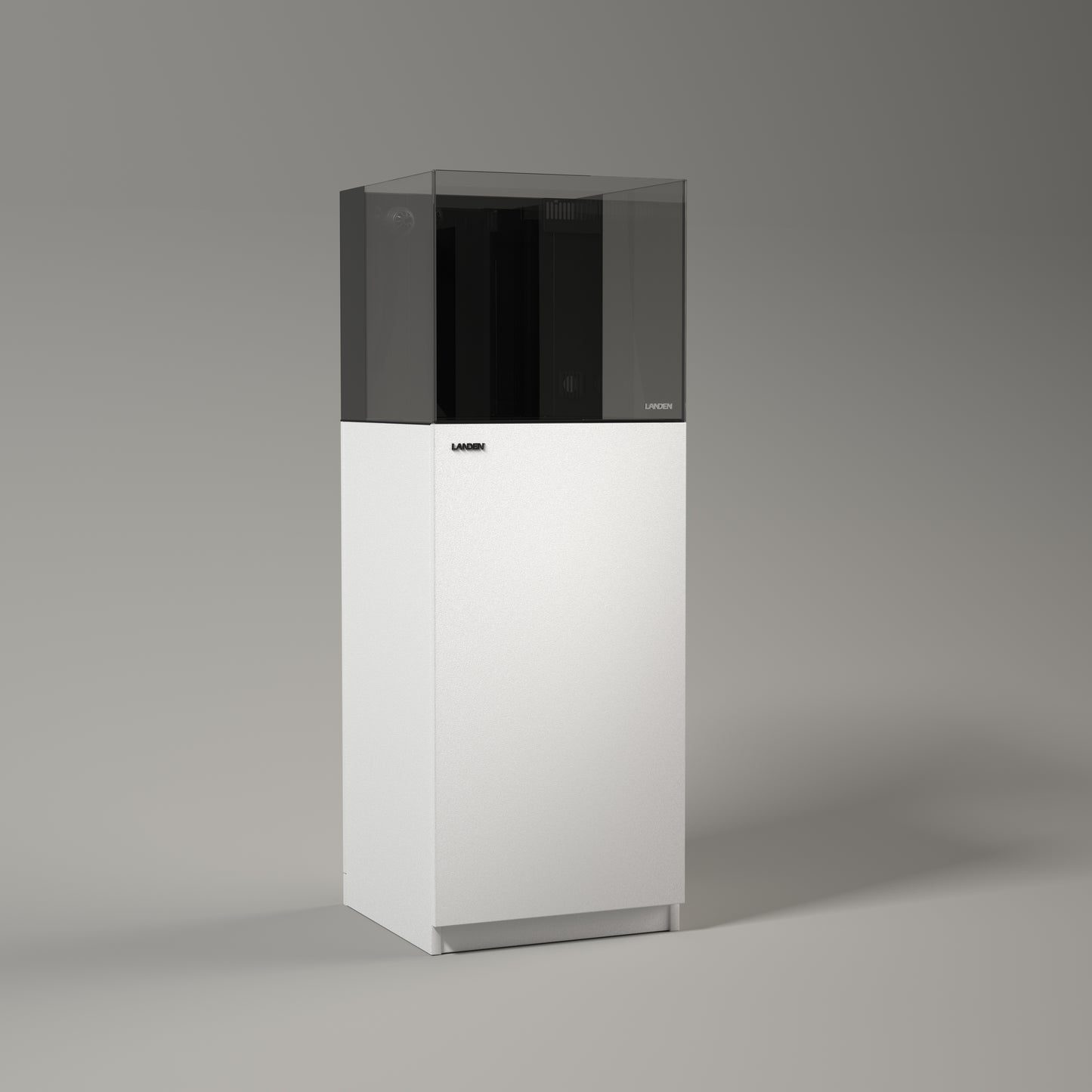 LANDEN Aquarium Wooden Stand and Cabinet for up to 20 Gal Tank,W17.7xD17.7xH33.9 in, Matte White Painted(Stand Only)