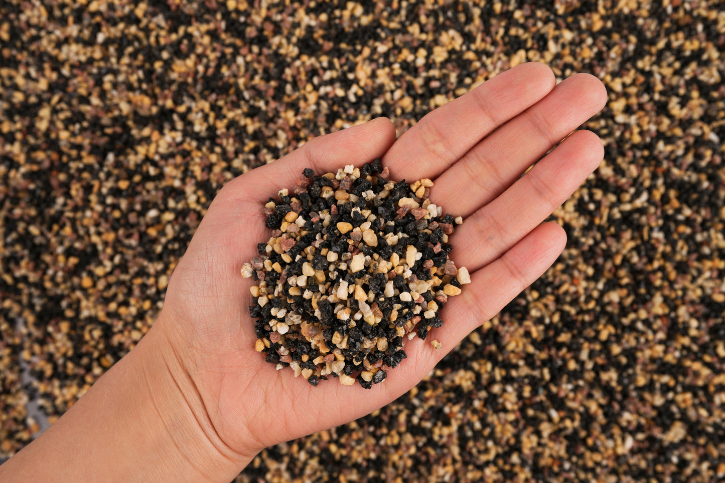LANDEN Pangea Aquascape Sand Gravel for Aquarium, 1-3mm 2L (7lbs)