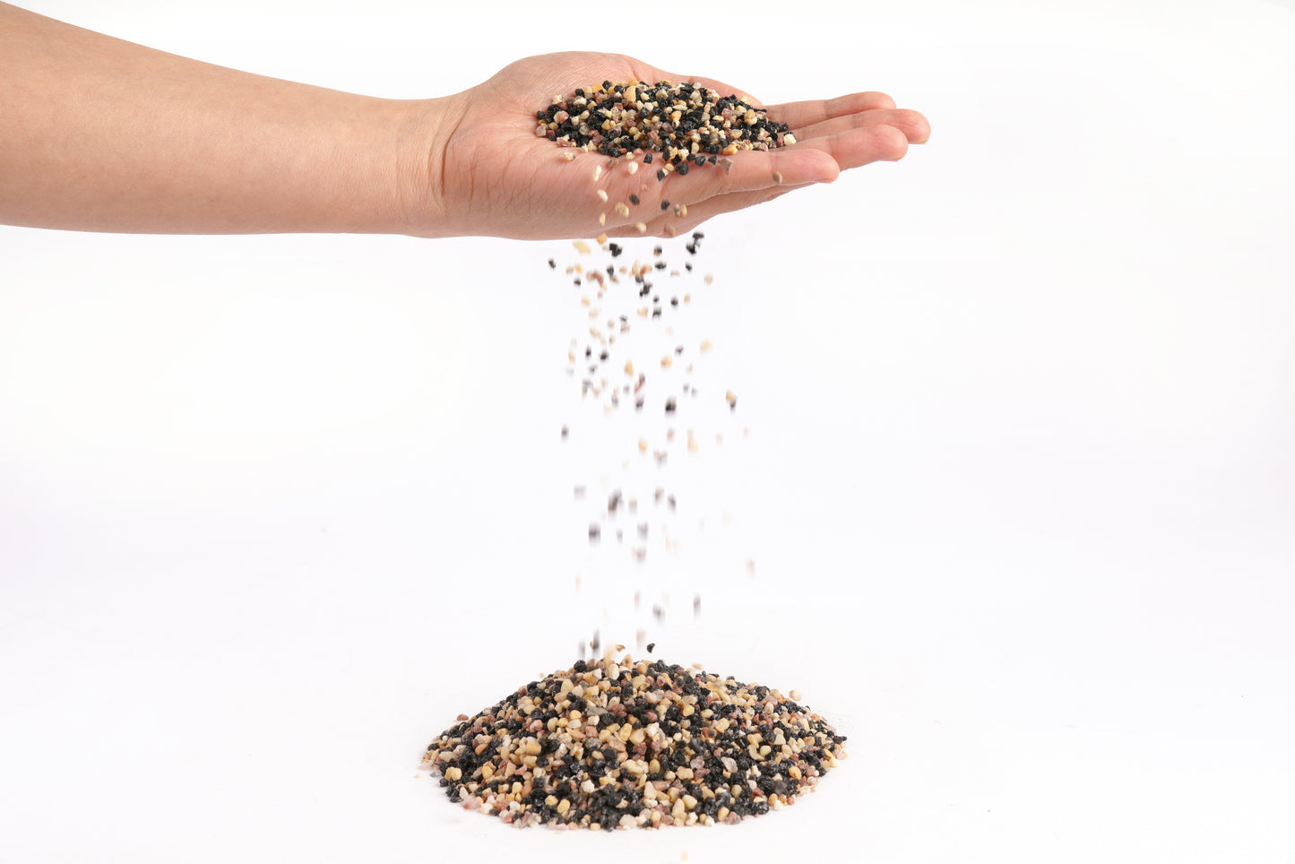 LANDEN Pangea Aquascape Sand Gravel for Aquarium, 1-3mm 2L (7lbs)