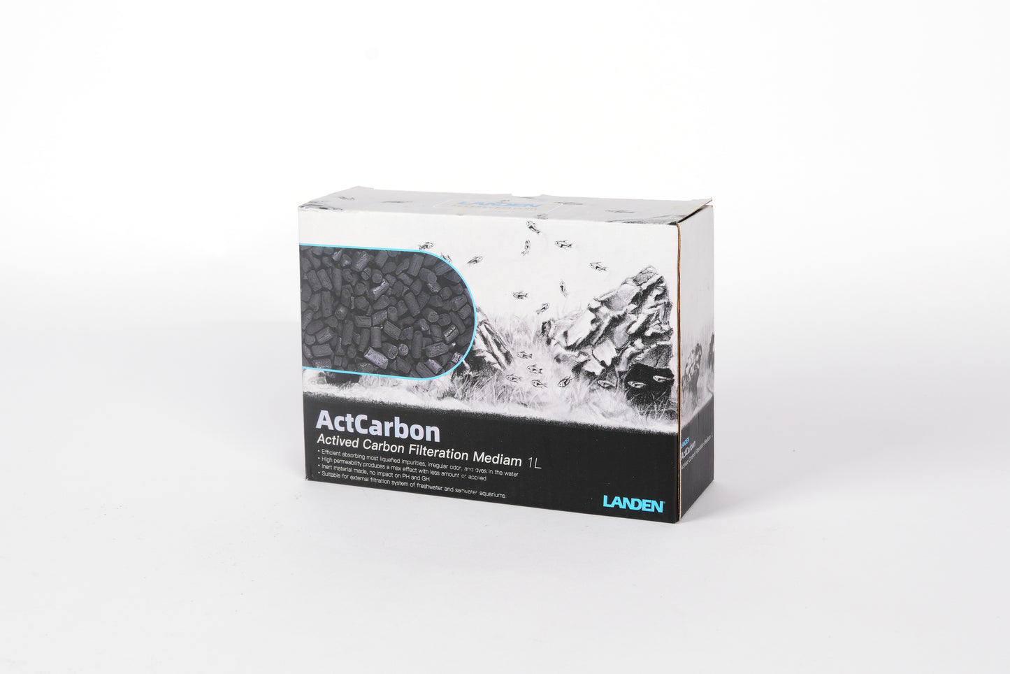 LANDEN Aquarium Filter Actived Carbon Filtration Medium 1L