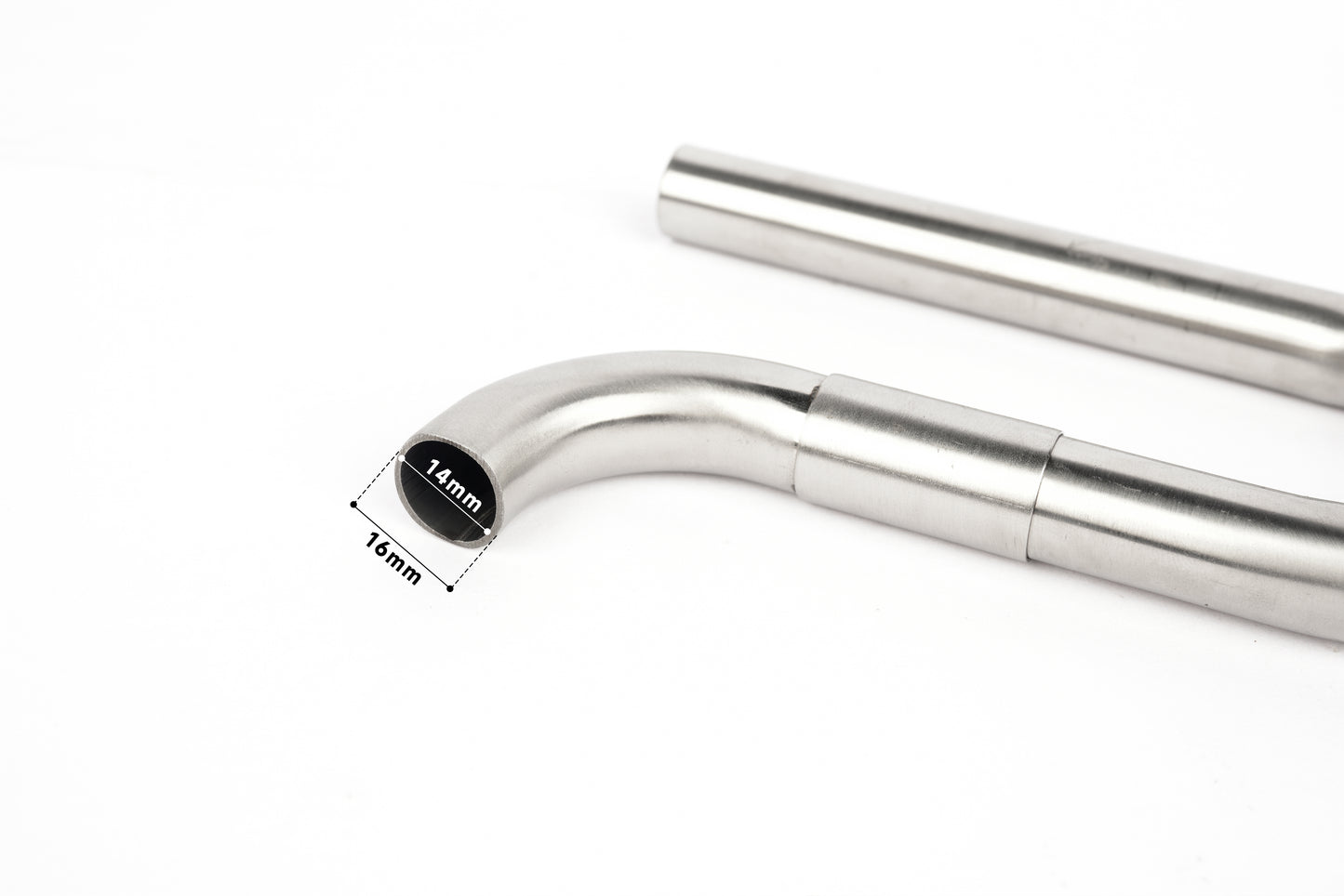 LANDEN 304 Stainless Steel Lily Pipes with Clamps for Rimless Glass Aquarium, Inflow and Outflow Set (Pipe Diameter 16mm)