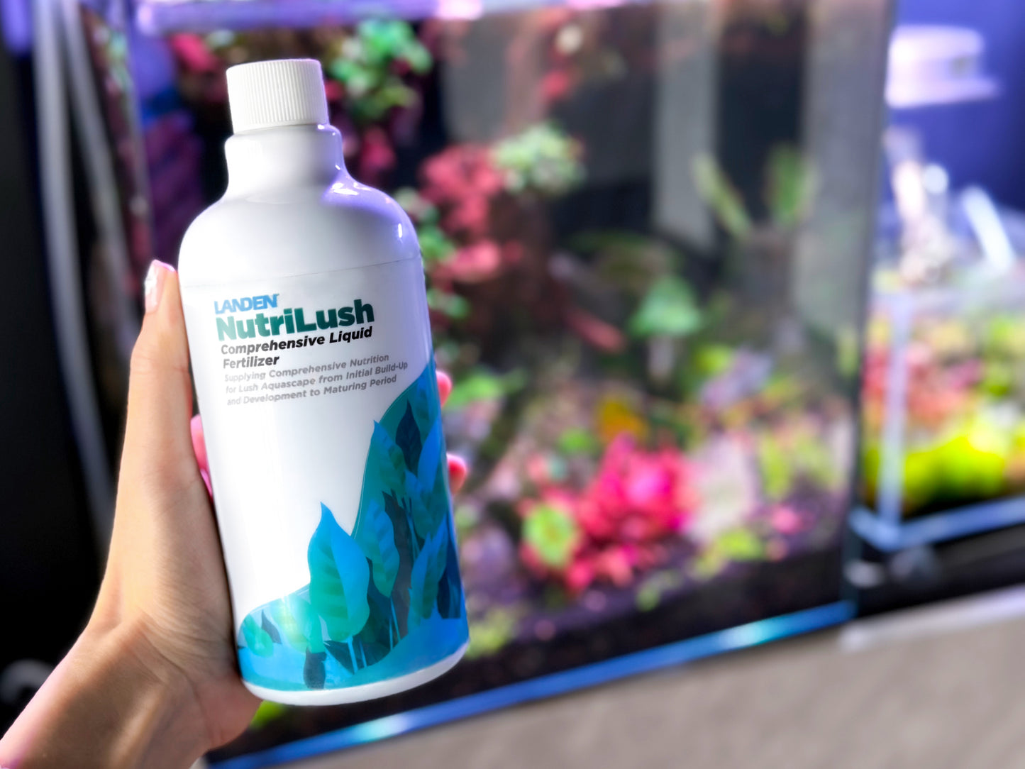LANDEN NutriLush Comprehensive Liquid Fertilizer, Nutrition for Lush Aquascape from Initial Build-Up and Development to Maturing Period, 500ml(17oz)