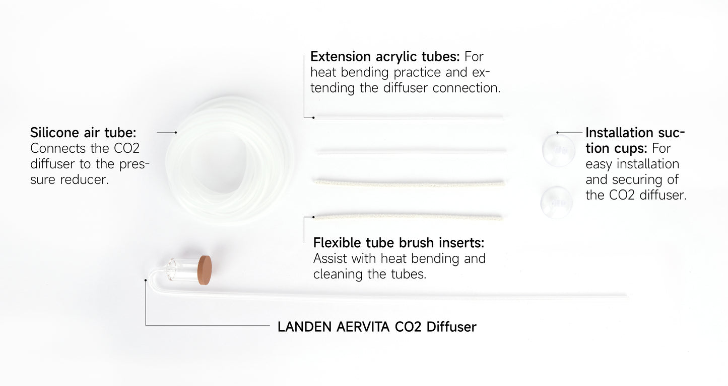 LANDEN AERVITA CO2 Diffuser Kits, Professional Aquarium CO2 Diffuser with High Efficiency, Suitable for Aquariums Over 50gal (190L).