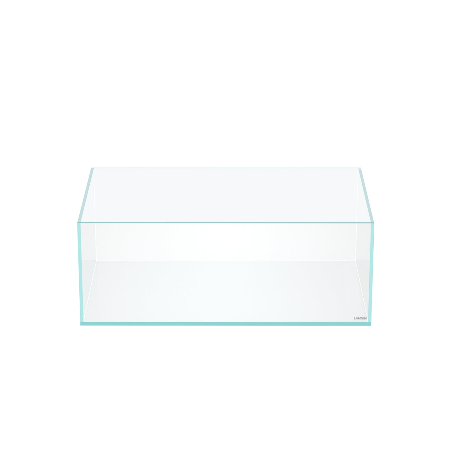 LANEDN 75S 22.1 Gal Shallow Tank, Shallow Fish Tank, Rimless Low Iron Tank, Bookshelf Aquarium W29.5×D17.7×H11 in(75x45x28cm); 8mm