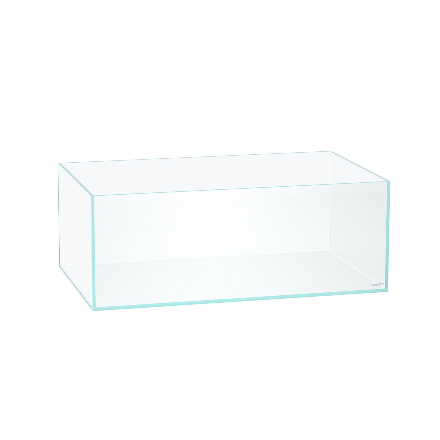 LANEDN 75S 22.1 Gal Shallow Tank, Shallow Fish Tank, Rimless Low Iron Tank, Bookshelf Aquarium W29.5×D17.7×H11 in(75x45x28cm); 8mm