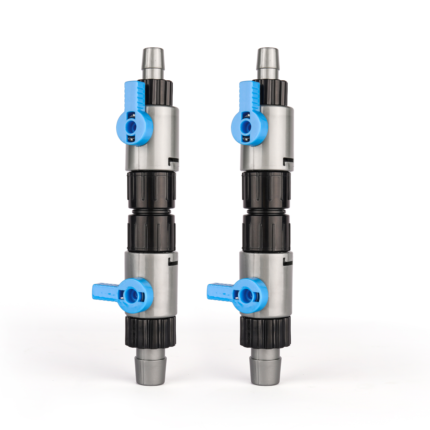 LANDEN Double Tab Connector for Aquarium, Canister Filter Hose Connector, Fish Tank Water Flow Control, Quick Release Valve, (1/2″ to 5/8″ (12/16mm)), 2PCS