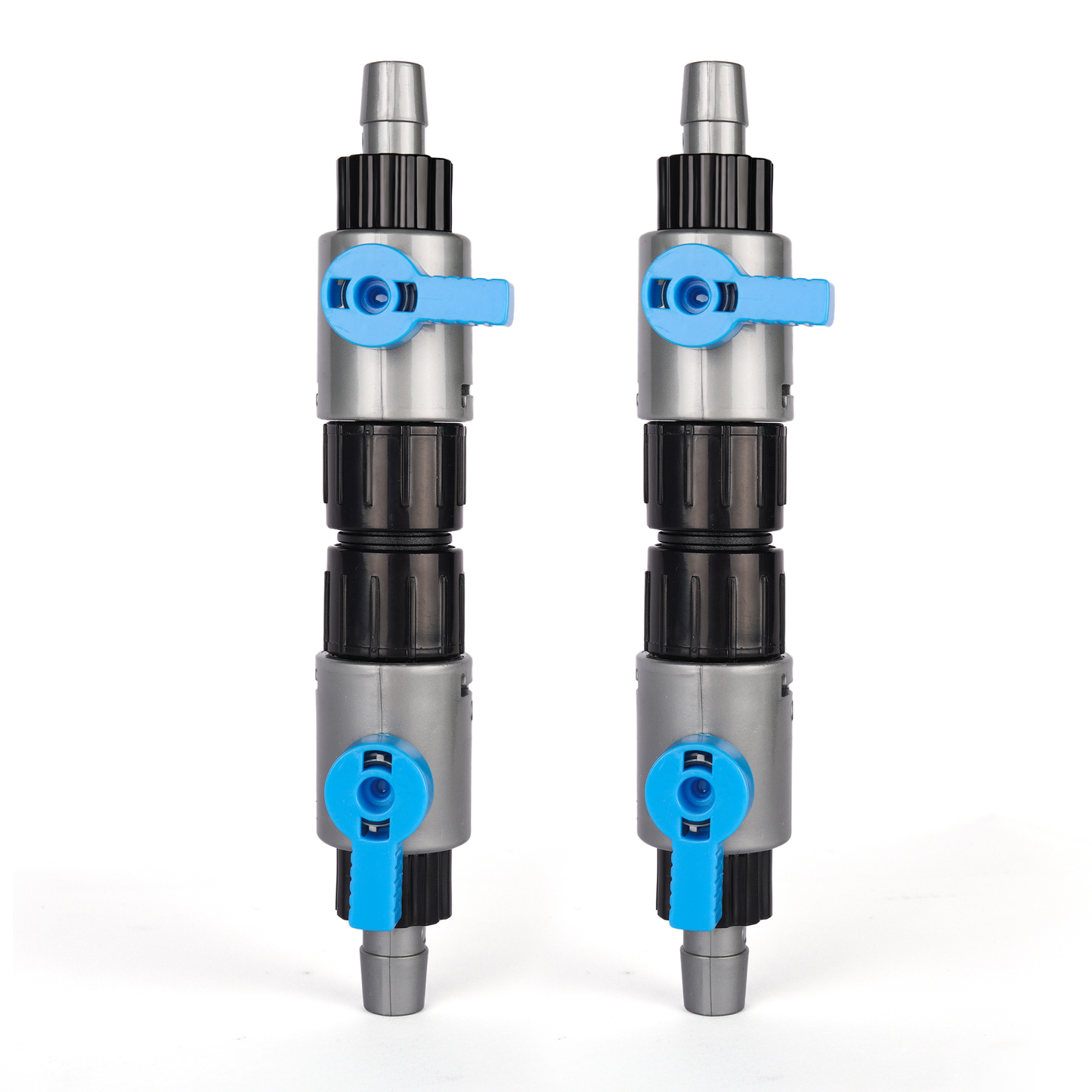 LANDEN Double Tab Connector for Aquarium, Canister Filter Hose Connector, Fish Tank Water Flow Control, Quick Release Valve, (1/2"(12/12mm)), 2PCS