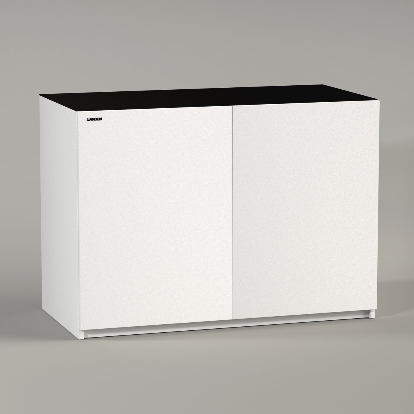 LANDEN Aquarium Stand and Cabinet, for up to 80Gal Tank, Wooden White,W47.24xD23.62xH33.86 in(120x60x86cm)
