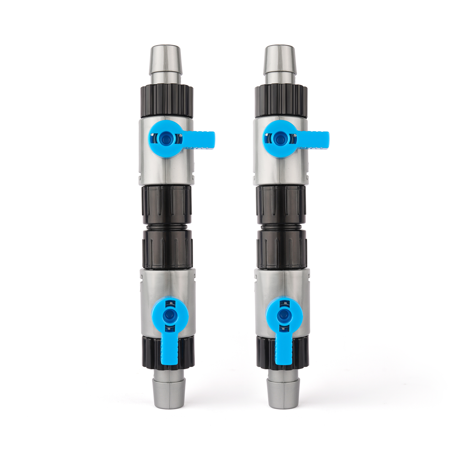 LANDEN Double Tab Connector for Aquarium, Canister Filter Hose Connector, Fish Tank Water Flow Control, Quick Release Valve, (5/8″(16/16mm)), 2PCS