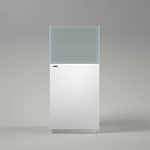 LANDEN Aquarium Matte White Wooden Stand and Cabinet for 44 Gal Tank,W35.4xD17.7xH33.86in(Stand Only)