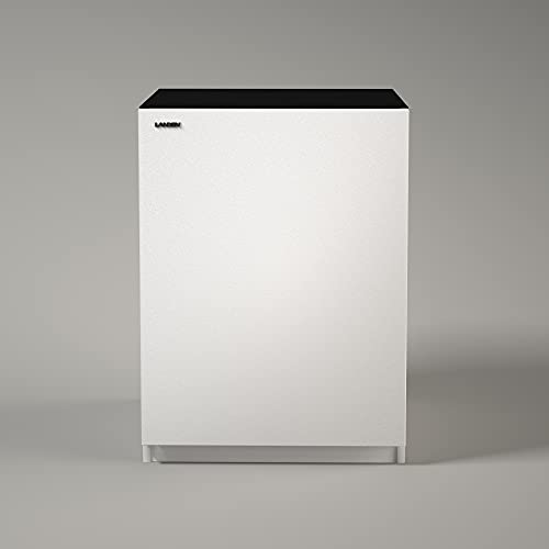 LANDEN Aquarium Matte White Wooden Stand and Cabinet for 44 Gal Tank,W35.4xD17.7xH33.86in(Stand Only)