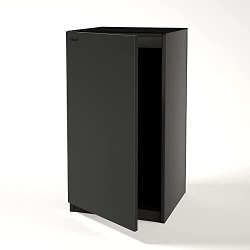LANDEN Aquarium Matte Black Wooden Stand and Cabinet for up to 30 Gal Tank, Fish Tank Stand W23.6xD17.7xH33.9in
