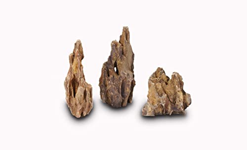 LANDEN Natural Dragon Stones for Aquascaping (16lbs, 3-7inches)7-8pcs
