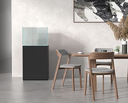 LANDEN Aquarium Gloss Black Stand and Cabinet, for up to 44Gal Tank, Fish Tank W35.5xD17.7xH33.9in(90X45x86cm),Matte Black Painted (Stand Only)