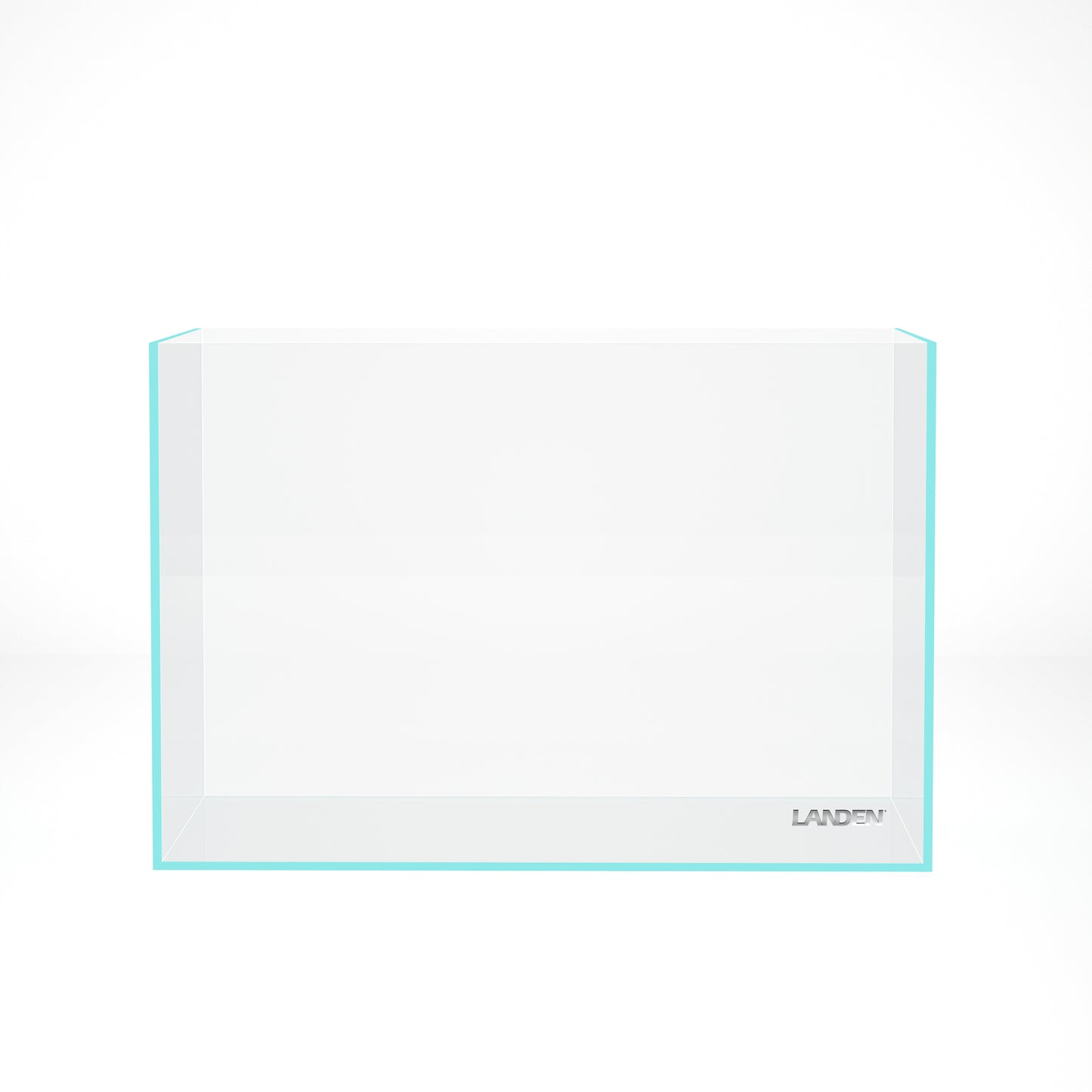 Landen 45P 10 Gallon Rimless Low Iron Aquarium Tank, 17.7" W × 11.8" D × 11.8" H (45cm x 30cm x 30cm)