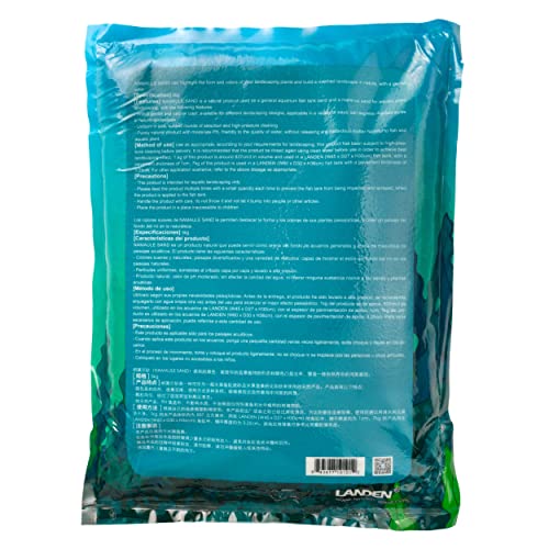 Landen Namale Aquarium Sand, Super Natural for Aquarium Landscaping, Cosmetic Sand for Plant Tank, Fine Grain Natural Color River Sand for Freshwater or Blackwater Biotope Tank