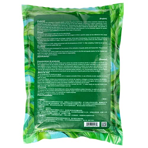 THRIVA Aqua Soil Substrate for Freshwater Aquarium, Black and Brown Color, 5L/ bag
