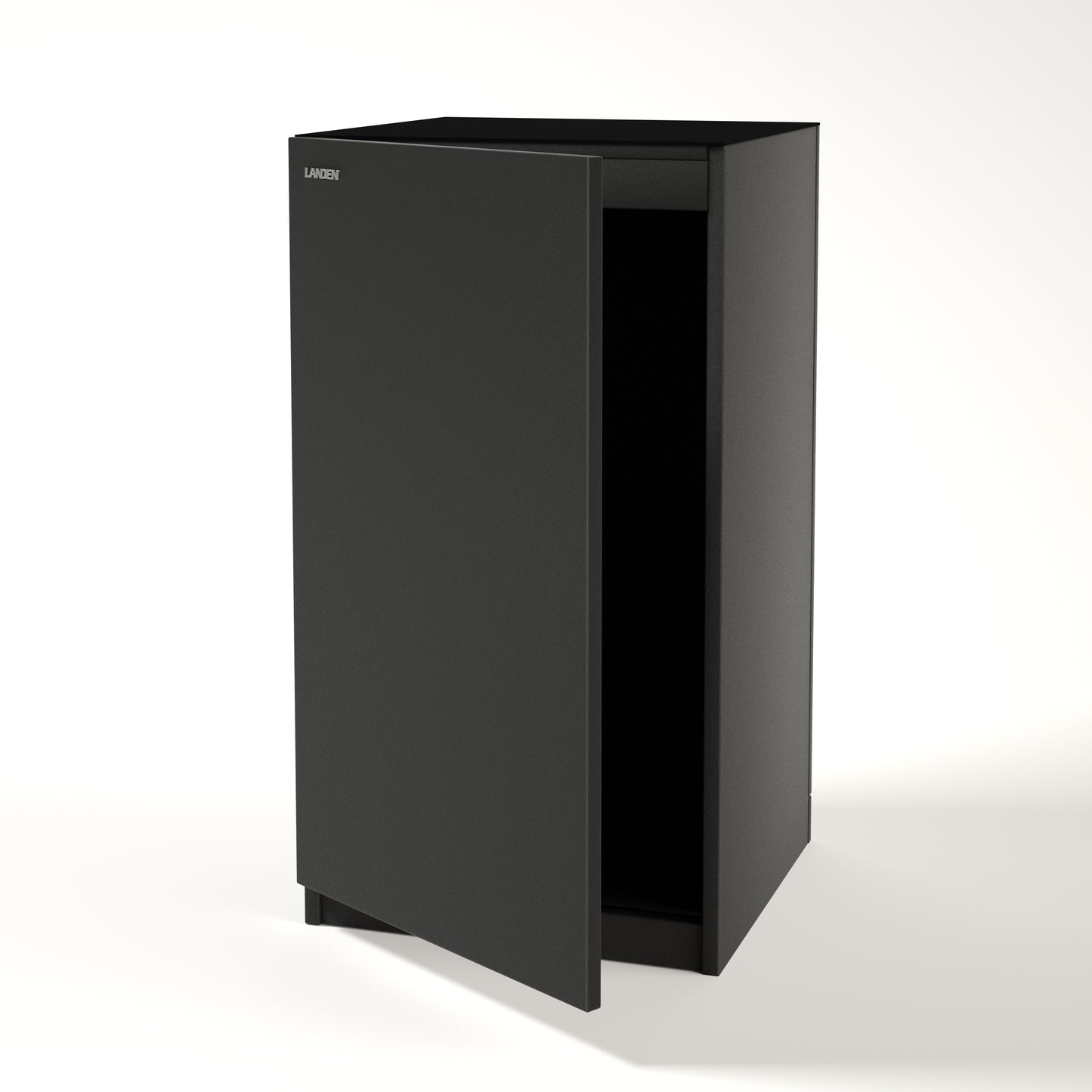 LANDEN Aquarium Wooden Stand and Cabinet for up to 20 Gal Tank, W17.7xD17.7xH33.9 in, Wooden Matte Black(Stand Only)