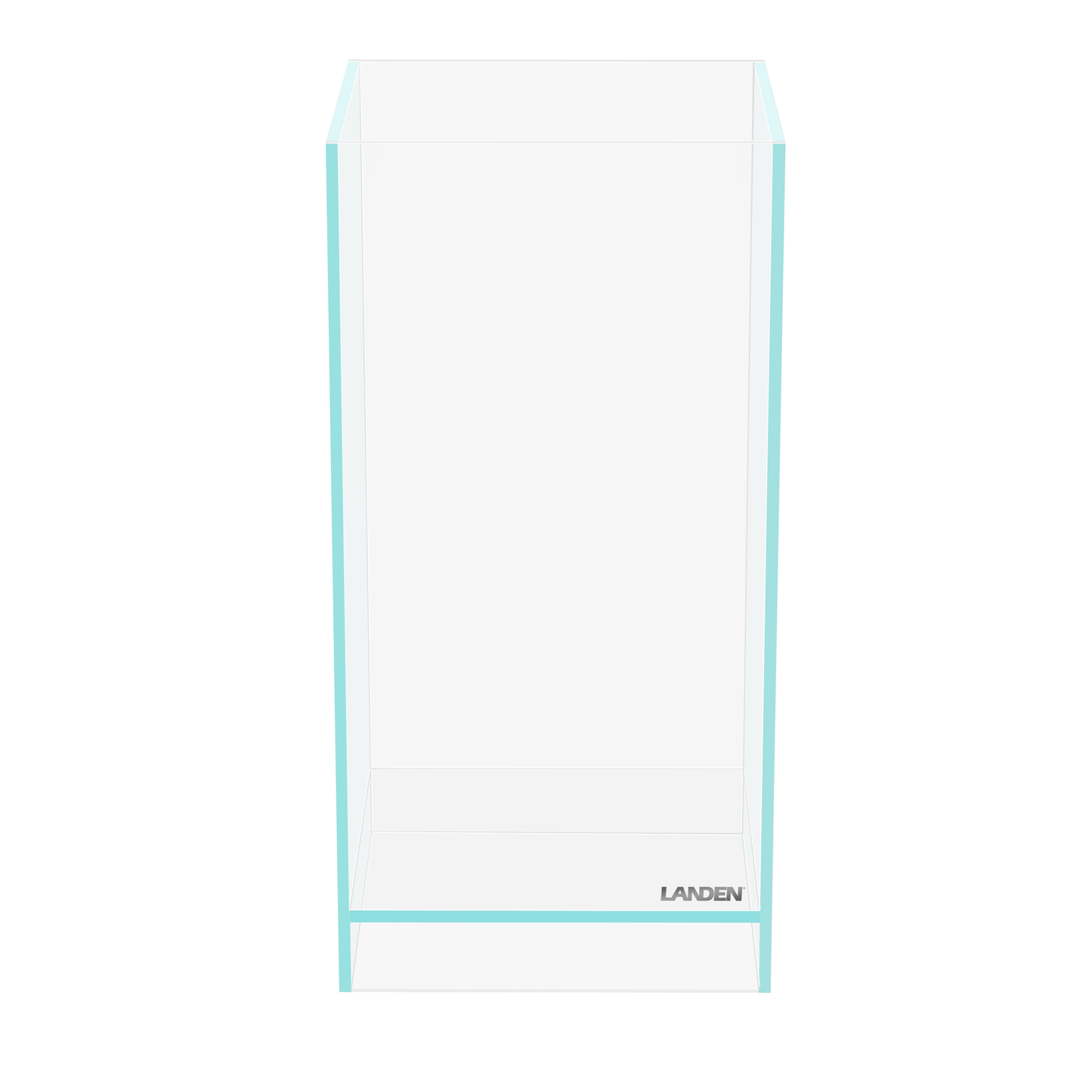 LANDEN 0.7 Gallon Rimless Tall Aquarium Air Tank