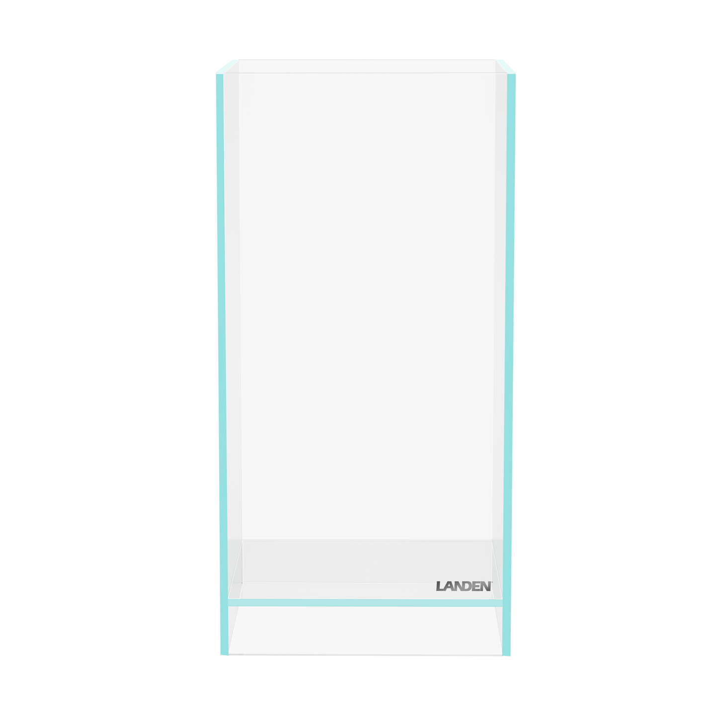 LANDEN 0.7 Gallon Rimless Tall Aquarium Air Tank