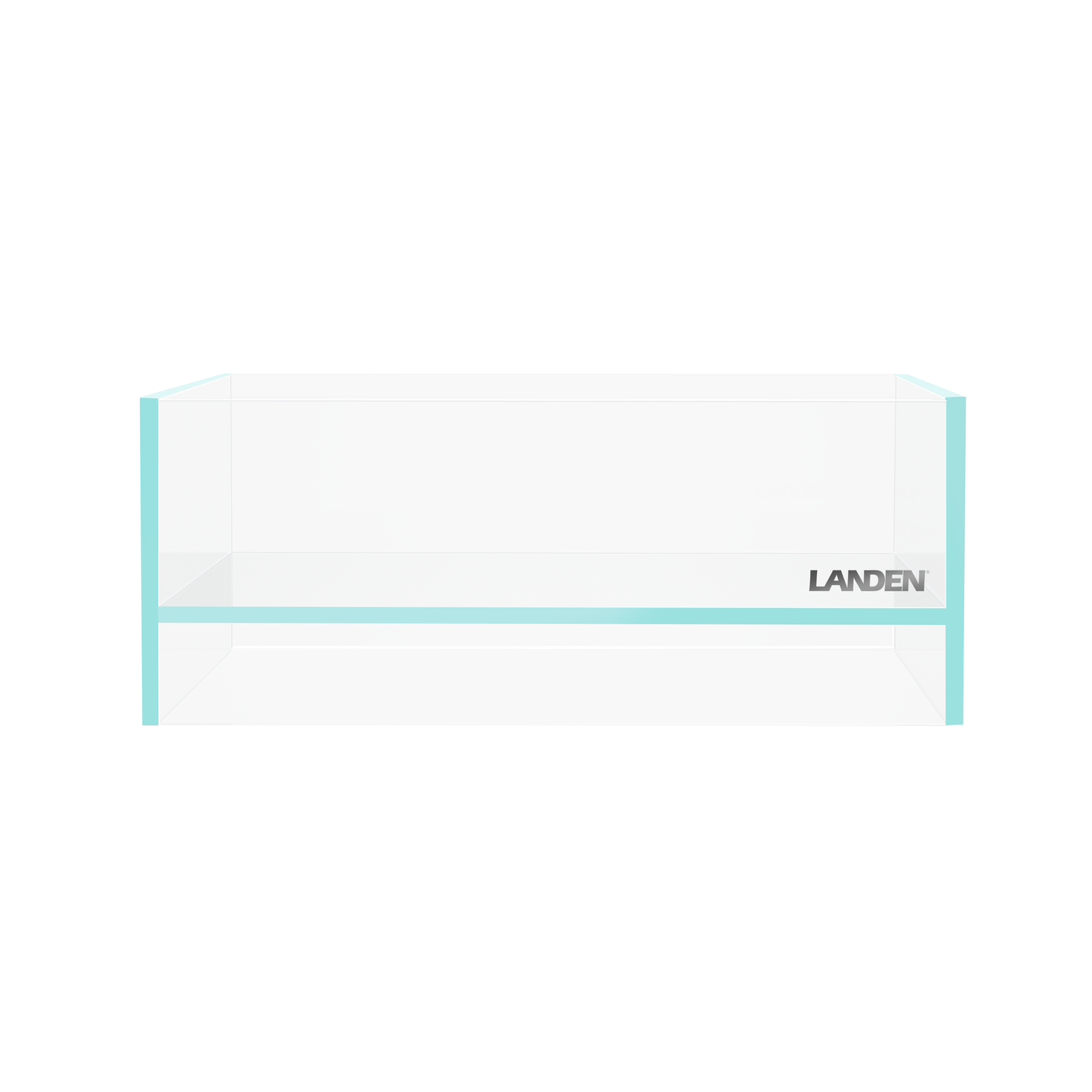 LANDEN 0.7 Gallon Rimless Shallow Aquarium Glass-air Tank