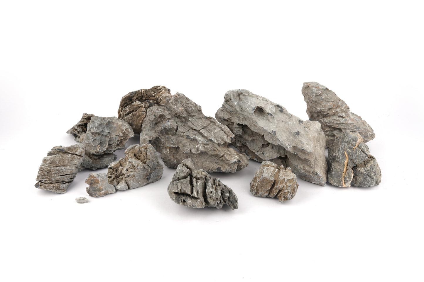 LANDEN Seiryu Stones Natural Rocks for Aquascaping (36lbs, 3-11inches) 14pcs