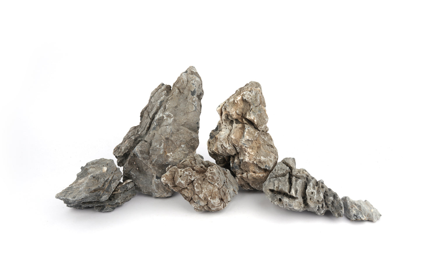 LANDEN Seiryu Stones Natural Rocks for Aquascaping (36lbs, 3-11inches) 14pcs
