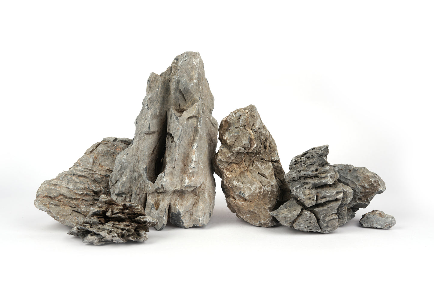 LANDEN Seiryu Stones Natural Rocks for Aquascaping (17lbs, 3-11inches) 7-8pcs