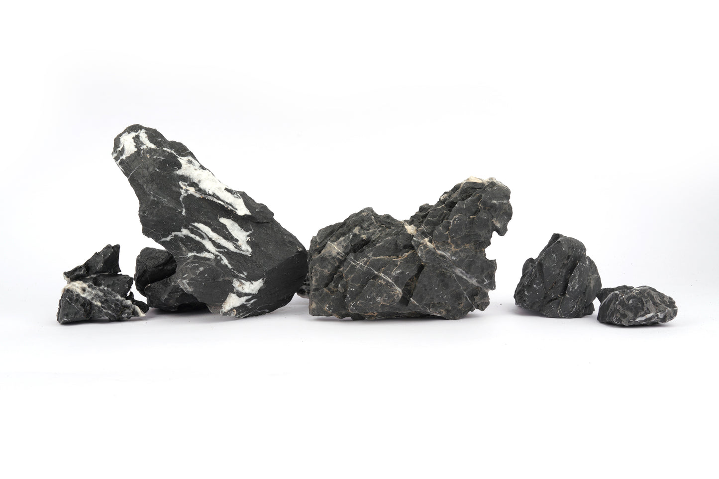 LANDEN Dark SEIRYU Stones Natural Rocks for Aquascaping (17lbs, 3-11inches) 7-8pcs