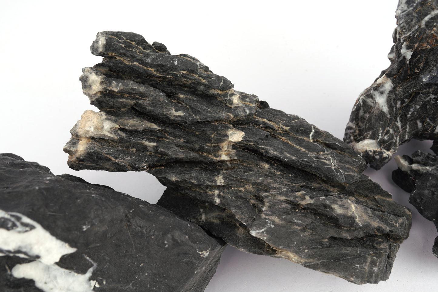 LANDEN Dark SEIRYU Stones Natural Rocks for Aquascaping (17lbs, 3-11inches) 7-8pcs