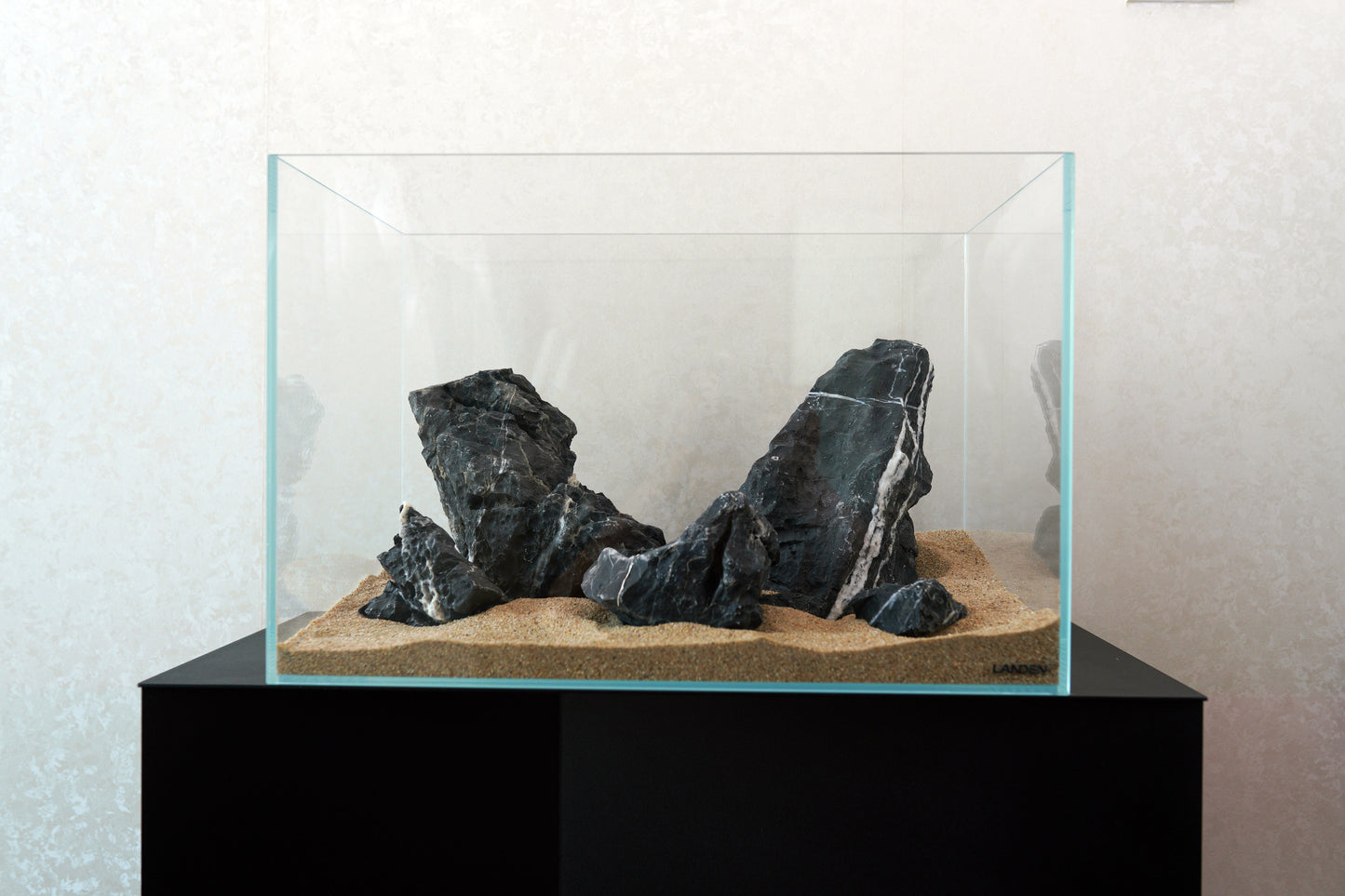 LANDEN Dark SEIRYU Stones Natural Rocks for Aquascaping (17lbs, 3-11inches) 7-8pcs