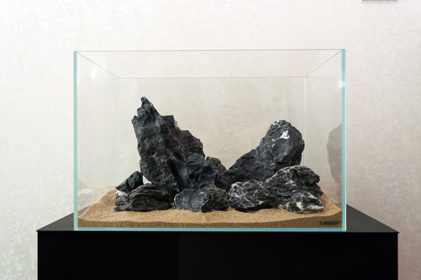 LANDEN Dark SEIRYU Stones Natural Rocks for Aquascaping (17lbs, 3-11inches) 7-8pcs