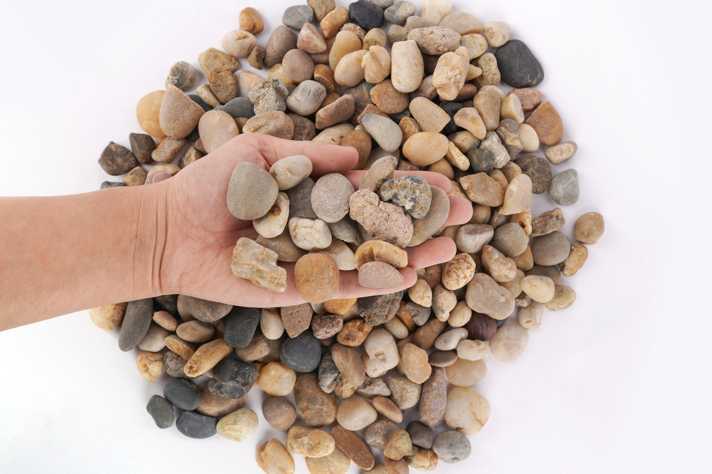 LANDEN Balagen Aquarium Sand River Rocks Stones,2L,14-38mm