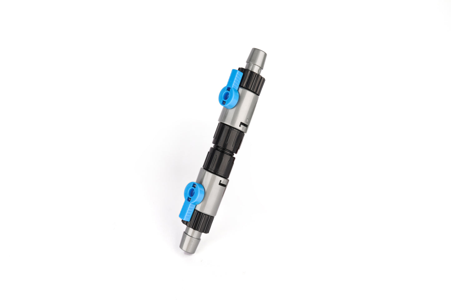 LANDEN Double Tab Connector for Aquarium, Canister Filter Hose Connector, Fish Tank Water Flow Control, Quick Release Valve, (5/8″(16/16mm))