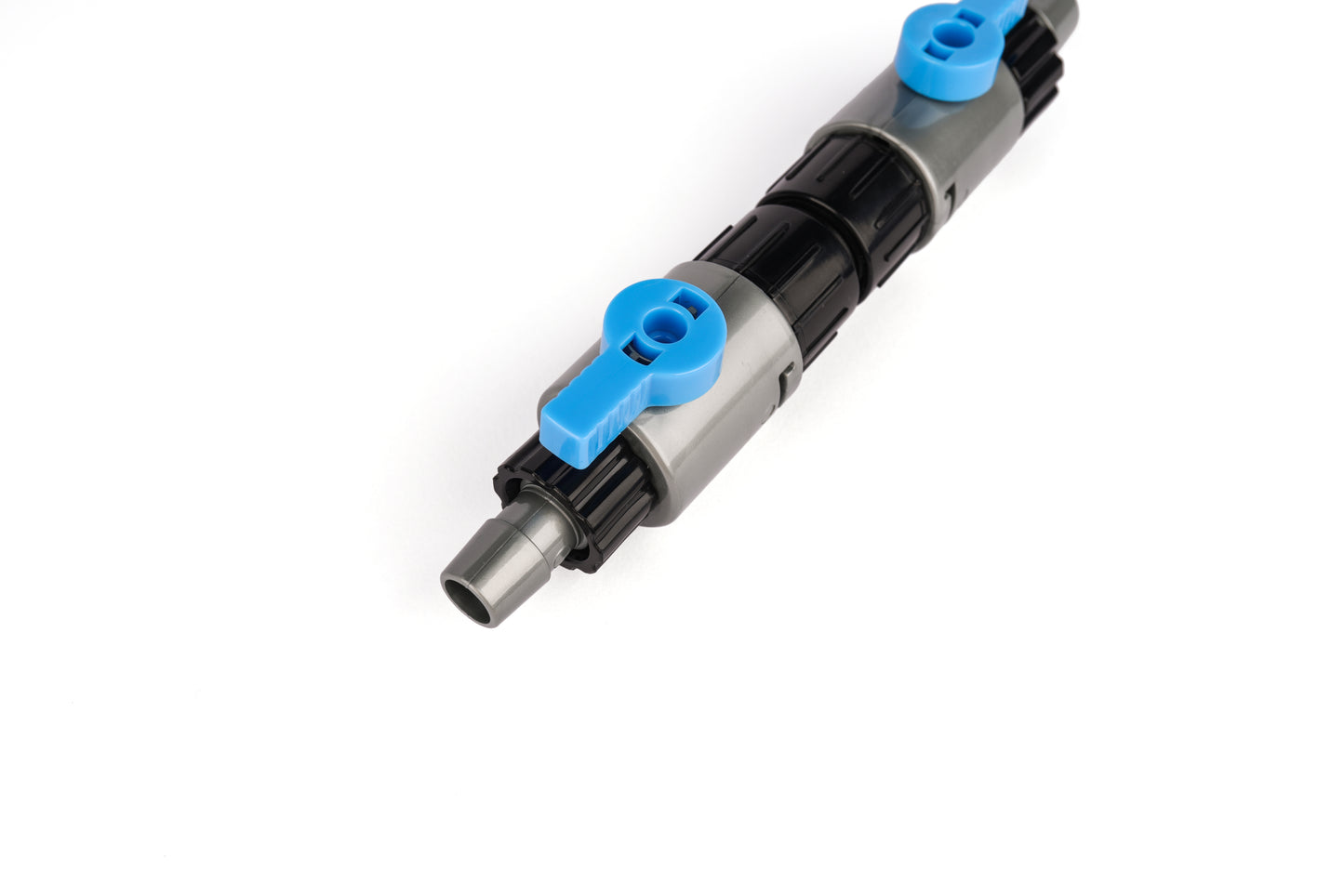LANDEN Double Tab Connector for Aquarium, Canister Filter Hose Connector, Fish Tank Water Flow Control, Quick Release Valve, (1/2″ to 5/8″ (12/16mm)), 2PCS