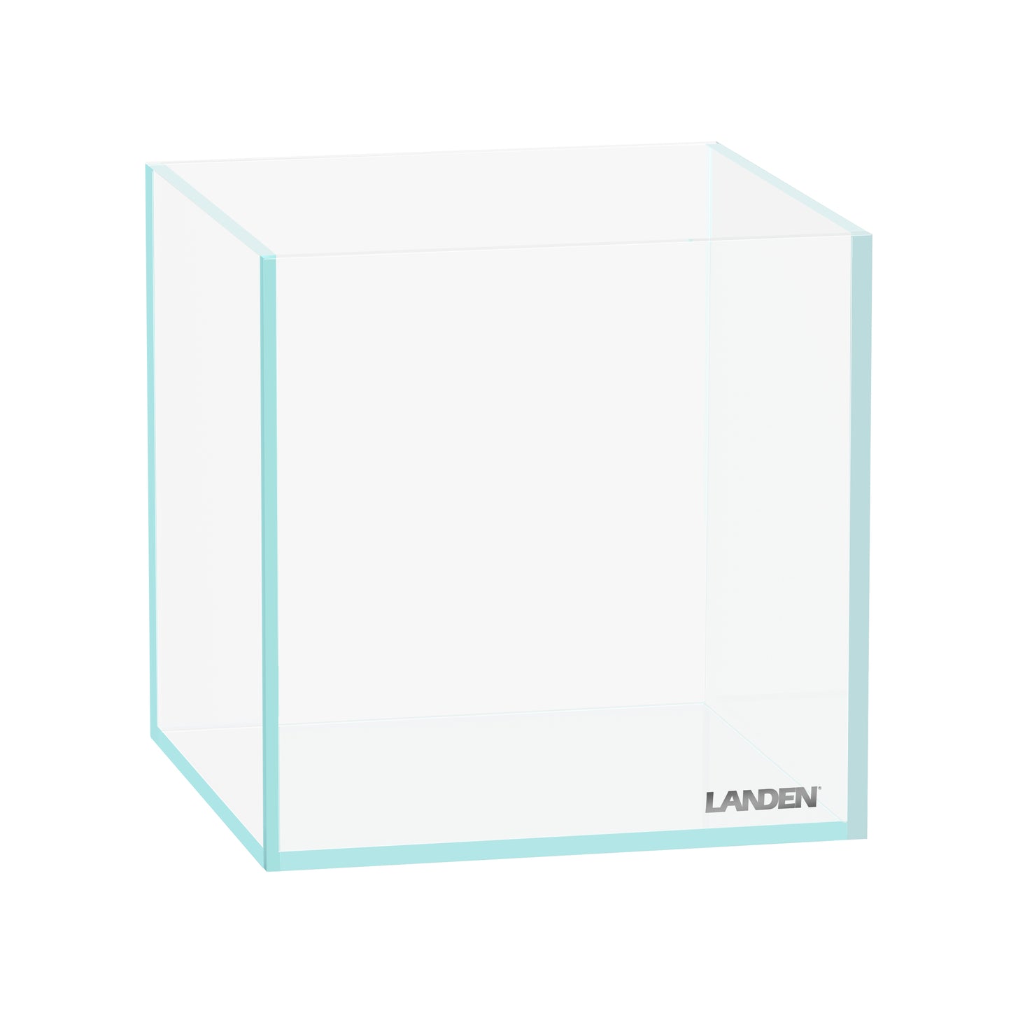LANDEN 15C 0.8 Gallon Cube Aquarium Tank,W5.9×D5.9×H5.9 in(15x15x15cm) 4mm Thickness