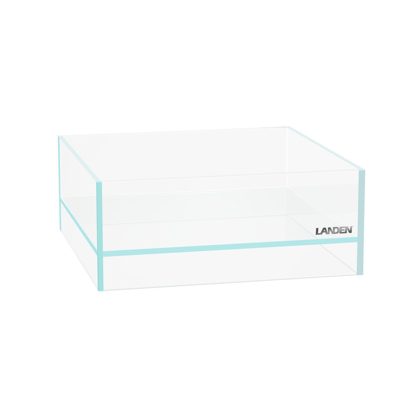 LANDEN 0.7 Gallon Rimless Shallow Aquarium Glass-air Tank