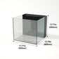 LANDEN Ultra Clear Glass Rimless Low Iron Aquarium Tank with Rear Filtration Chamber for Salt and Fresh Water, Made of All Glass