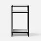 LANDEN Three-Shelf Metal Aquarium Stand with Shelves for up to 20 Gal Tanks, Stainless Steel Gray 45X45X80cm (17.7x17.7x31.49 in)