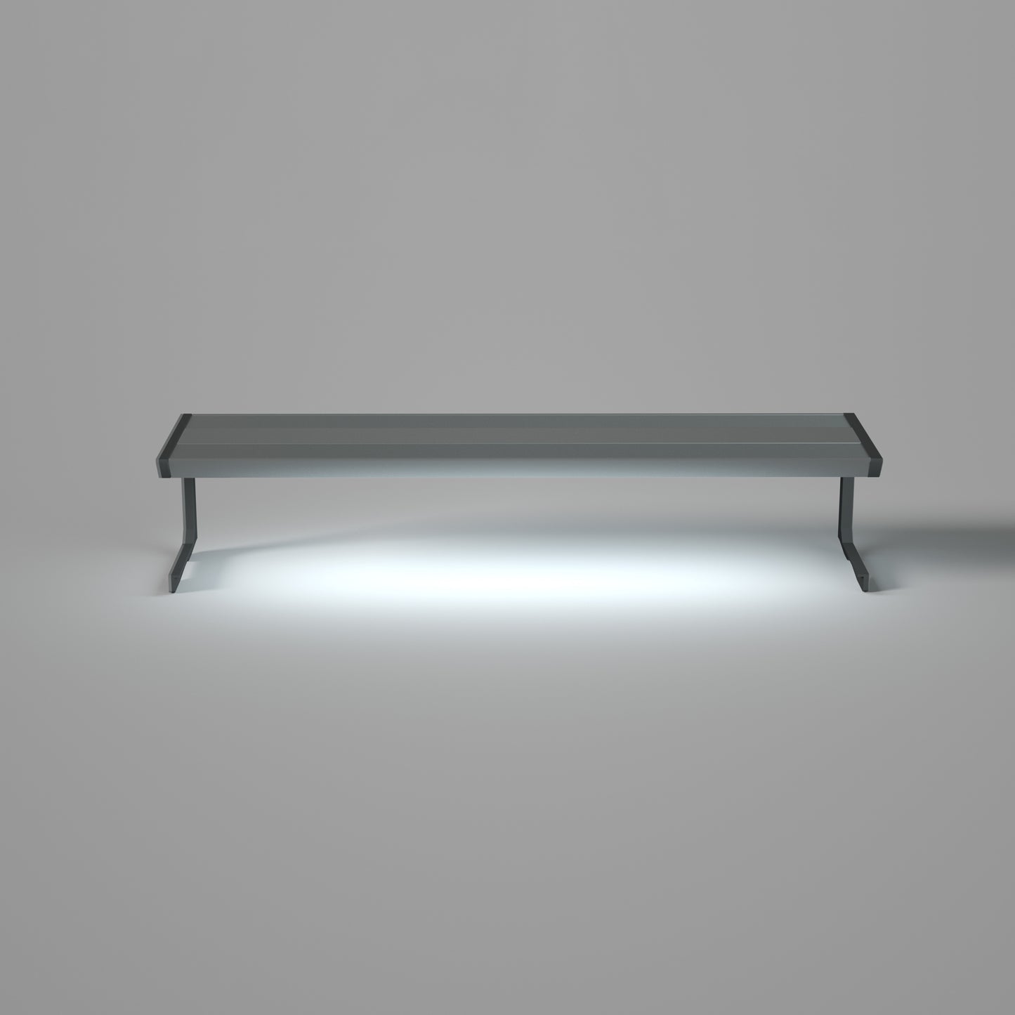 LANDEN AQUABRITE 45 RGB+W LED aquarium light in brushed aluminium