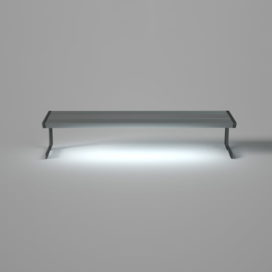 LANDEN AQUABRITE 45 RGB+W LED aquarium light in brushed aluminium