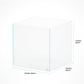 LANDEN 52.4 Gallon Cube Rimless Low Iron Aquarium Fish Tank, 23.6" L × 23.6" W × 23.6" H (60cm x 60cm x 60cm) 10mm Thickness