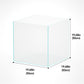 LANDEN 31 Gallon Cube Rimless Low Iron Aquarium Fish Tank,19.7" L × 19.7" W × 19.7" H (50cm x 50cm x50cm) 6mm Thickness