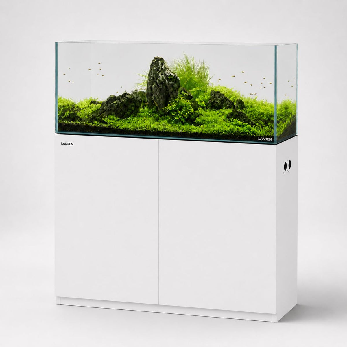 LANDEN 100 cm aquarium stand, matte white