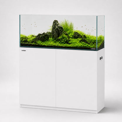LANDEN 100 cm aquarium stand, matte white