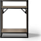LANDEN CLX60 aquarium stand, Beige Oak Wood, front view
